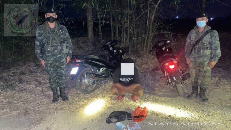 နယ်စပ်ဖြတ်ကျော် ဆိုင်ကယ်ခိုးသွင်းလာတဲ့ မြန်မာ အမျိုးသားတစ်ဦးကို ထိုင်းနယ်ခြားစောင့်တပ် ဖမ်းဆီး