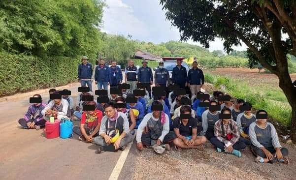 တရားမ၀င် မြန်မာအလုပ်သမား ၃၃ ဦးနဲ့ ထိုင်းအလုပ်ရှင်ကို ထိုင်းလူဝင်မှုကြီးကြပ်ရေးရဲက ဖမ်းဆီး