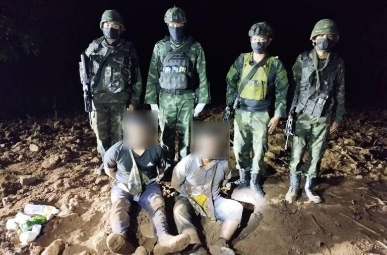 စိတ်ကြွဆေးပြား သုံးသိန်းကျော် သယ်လာတဲ့ မြန်မာနိုင်ငံသား ၂ ဦး ထိုင်းမြောက်ပိုင်းတွင် ဖမ်းမိ