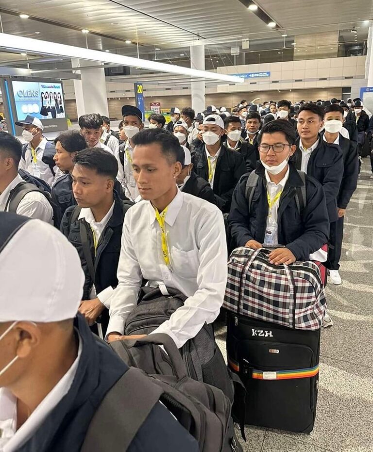 တောင်ကိုရီးယားကို မြန်မာလုပ်သား ၁၄၂ ဦး စေလွှတ်