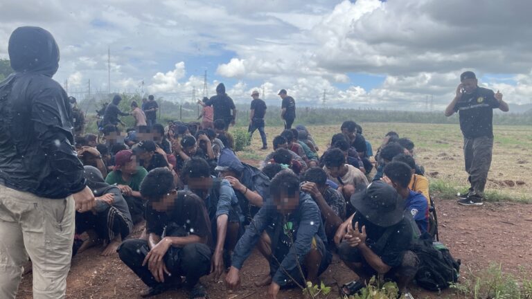 ကန်ချနပူရီတွင် တရားမဝင်ဝင်ရောက်သည့် မြန်မာလုပ်သား ၇၅ ဦး ဖမ်းဆီးခံရ